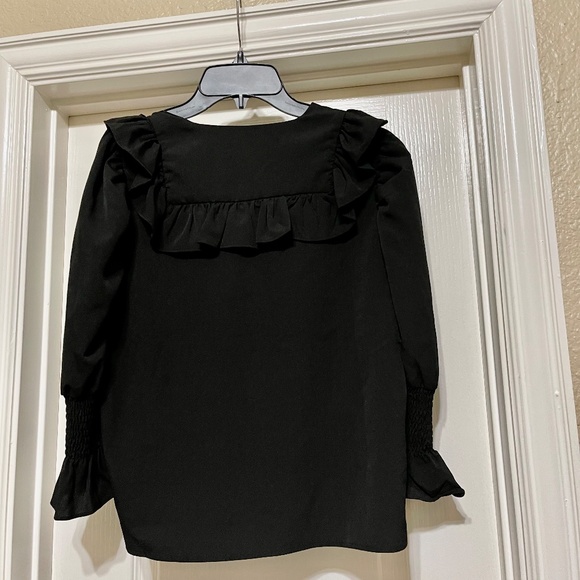 French Connection Crepe Ruffle Blouse NEW - Picture 8 of 10